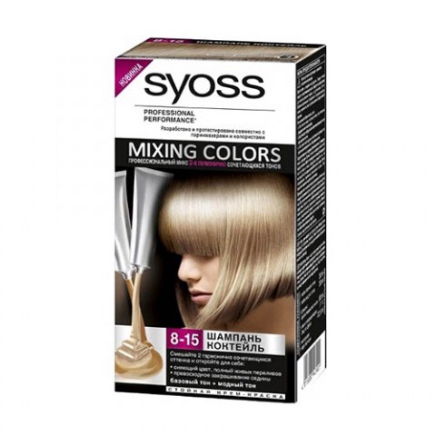SYOSS Mixing Colors Краска для волос 8-15 Шампань коктейль 135мл